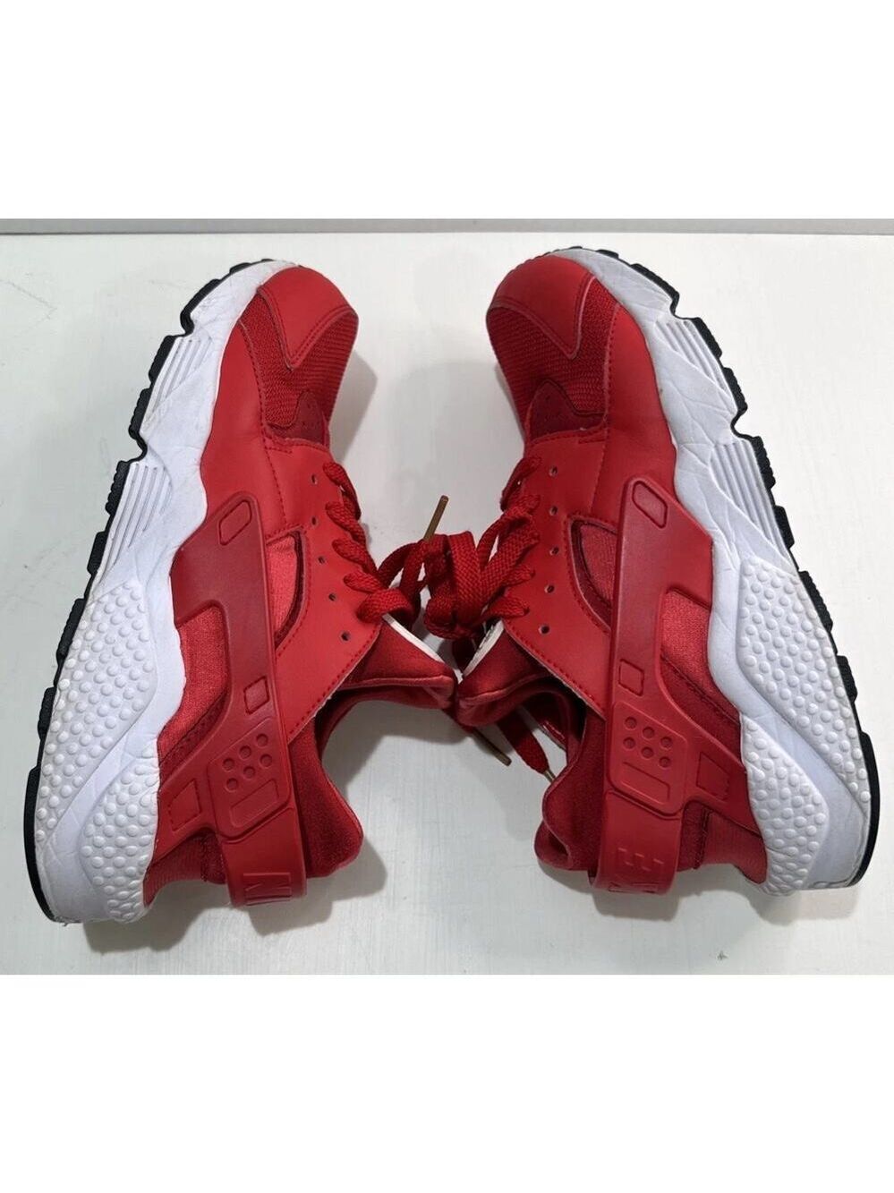 Nike Air Huarache Run University Red Athletic Shoes Men's Size 9 No Insoles - Picture 6 of 11